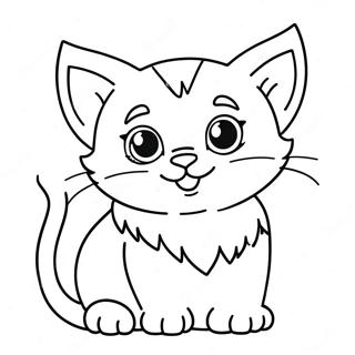 Playful Kitten Coloring Page 20454-16617