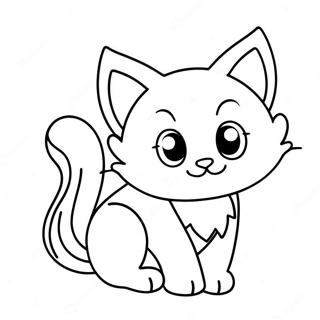 Playful Kitten Coloring Page 20454-16618