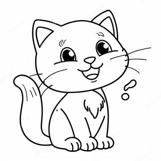 Playful Kitten Coloring Page 20454-16619