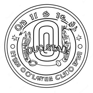 Ohio State Buckeyes Logo Coloring Page 20473-16626