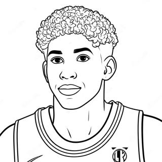 Lamelo Ball Coloring Pages