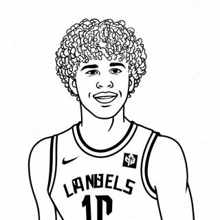 Lamelo Ball Action Shot Coloring Page 20483-16638