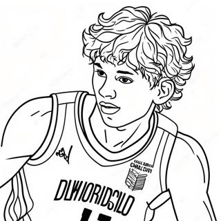 Lamelo Ball Action Shot Coloring Page 20483-16640