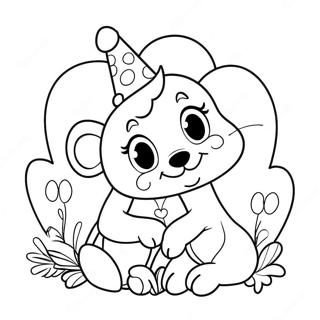 Cute Disney Valentines Coloring Pages