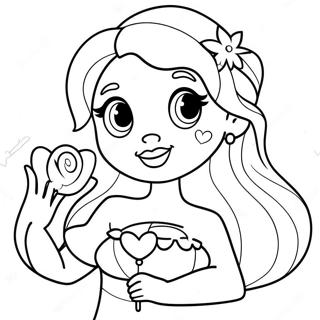 Adorable Disney Princess Valentines Coloring Page 2052-1753