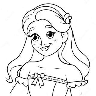 Adorable Disney Princess Valentines Coloring Page 2052-1754