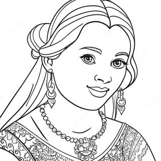 Isabella Encanto Coloring Pages