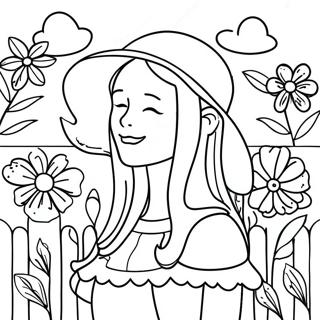 Isabella Encanto Flower Garden Coloring Page 20544-16696