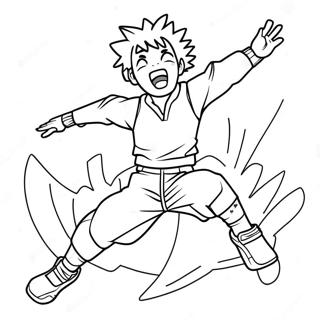 Hinata Shoyo Jumping To Spike Coloring Page 20554-16697