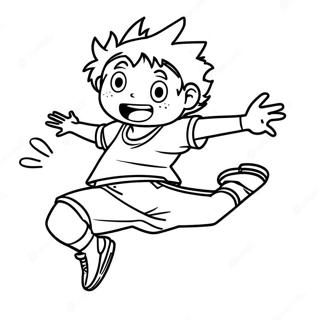 Hinata Shoyo Jumping To Spike Coloring Page 20554-16698