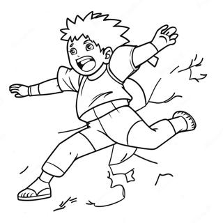 Hinata Shoyo Jumping To Spike Coloring Page 20554-16699