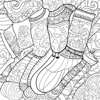 Sock Coloring Pages