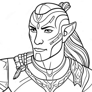 Na Vi Warrior Coloring Page 20574-16713