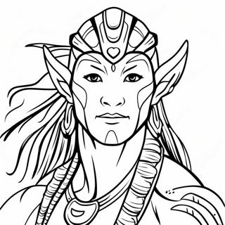 Na Vi Warrior Coloring Page 20574-16716