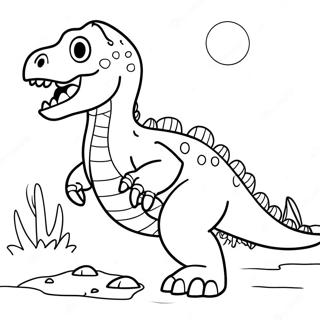 Scary Dinosaur Coloring Pages