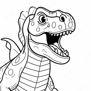 Ferocious T Rex Roaring Coloring Page 20584-16721