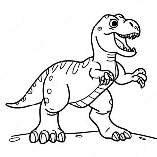 Ferocious T Rex Roaring Coloring Page 20584-16723