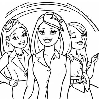 Barbie And Friends Adventure Coloring Page 20594-16731