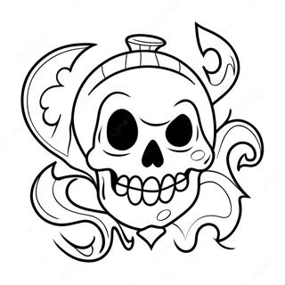 Spooky Spirit Halloween Logo Coloring Page 20614-16743