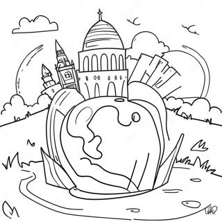 Countries Coloring Page 2061-1758