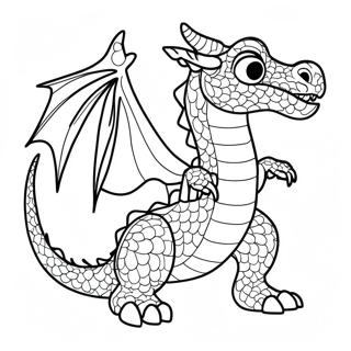 Dragon Puppet Template Coloring Page 20653-16778