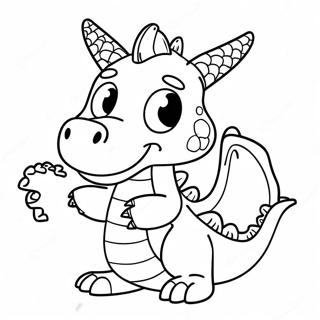 Dragon Puppet Template Coloring Pages