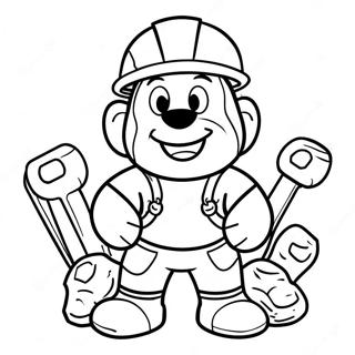 Rocky With Construction Tools Coloring Page 20664-16792