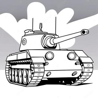 Vintage Ww2 Tank Coloring Page 20674-16794