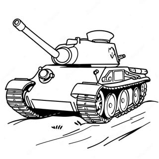 Vintage Ww2 Tank Coloring Page 20674-16795