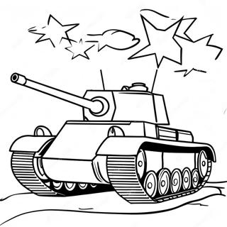 Vintage Ww2 Tank Coloring Page 20674-16796