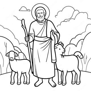 Good Shepherd Coloring Page 20683-16800