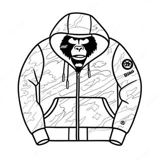 Bape Hoodie Design Coloring Page 20694-16809