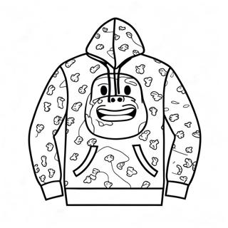 Bape Hoodie Design Coloring Page 20694-16812