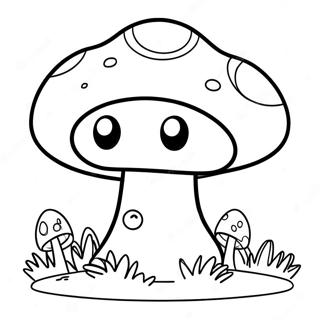 Mario Mushroom Coloring Pages