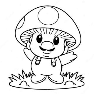 Mario Mushroom Coloring Page 20703-16818