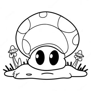 Super Mario Colorful Mushroom Coloring Page 20704-16815