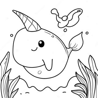 Not Quite Narwhal Coloring Pages