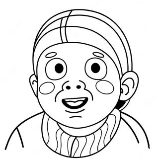 Silly Face Coloring Page 2072-1769