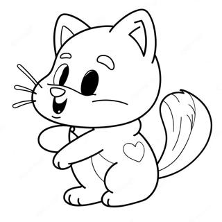 Super Kitty Coloring Page 20733-16839