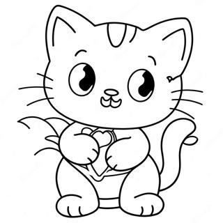 Super Kitty Coloring Page 20733-16840