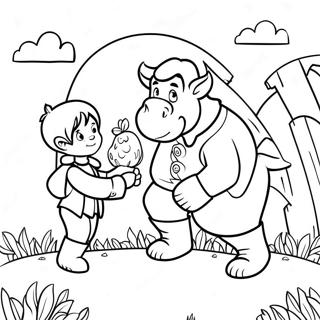 Jack And The Beanstalk Adventure Coloring Page 20743-16847