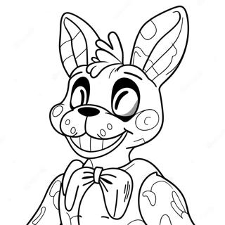 Nightmare Bonnie Coloring Pages