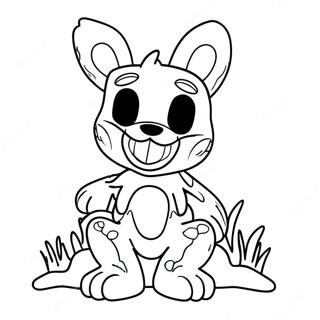 Creepy Nightmare Bonnie In Shadows Coloring Page 20754-16855