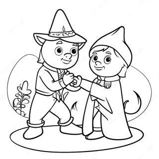 Vlad And Niki Playing Together Coloring Page 20764-16861