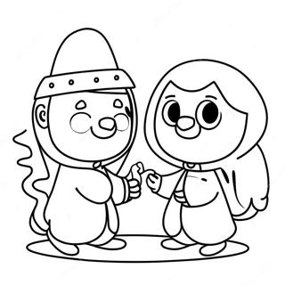 Vlad And Niki Playing Together Coloring Page 20764-16864