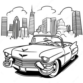 Classic Cadillac Convertible Coloring Page 20794-16905