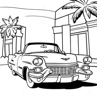 Classic Cadillac Convertible Coloring Page 20794-16908