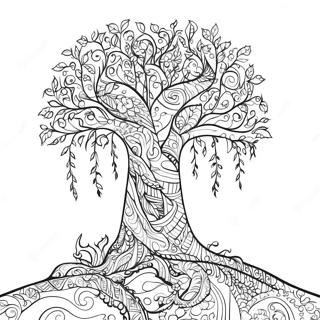 Tree Of Life Coloring Page 20803-16890