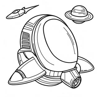 Spaceship Coloring Page 20823-16910