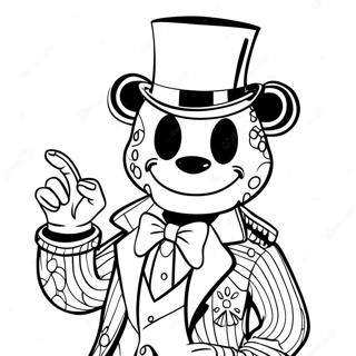 Glamorous Glamrock Freddy Coloring Page 2082-1777